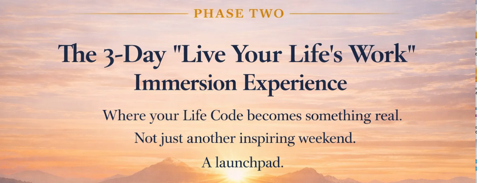 Phase Two - Immersion Experience